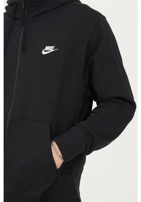 Black men's sweatshirt by nike with zip NIKE | Sweatshirt | BV2648010