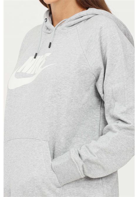 Grey women's hoodie by nike with maxi logo on the front NIKE | BV4126063