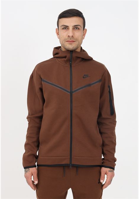 Brown sweatshirt with zip for men and women with logo NIKE | CU4489259