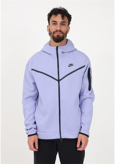 Purple men's sweatshirt with zip and logo NIKE | CU4489569