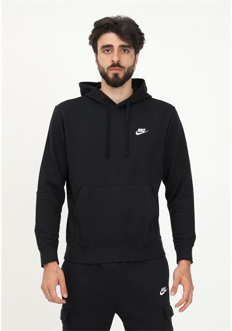 Black Sportswear Club Sweatshirt for Men and Women with hood NIKE | Sweatshirt | CZ7857010