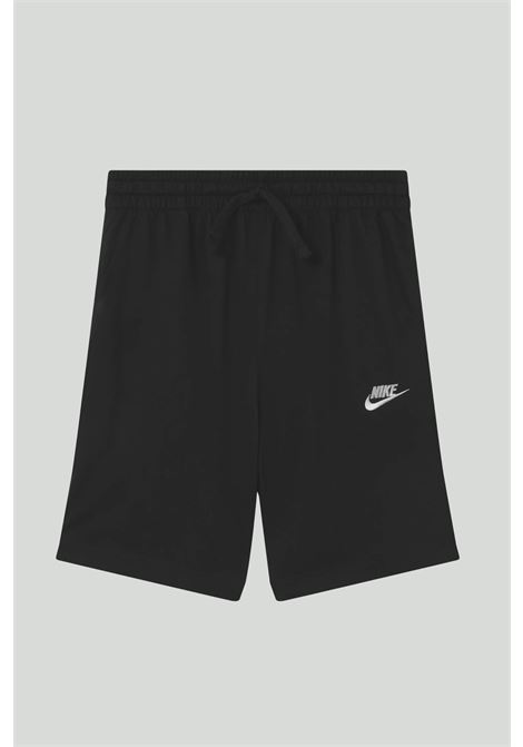 Shorts Sportswear nero per bambino e bambina con ricamo logo NIKE | Shorts | DA0806010