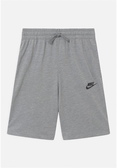 Shorts Sportswear grigio per bambino e bambina con ricamo logo NIKE | Shorts | DA0806091