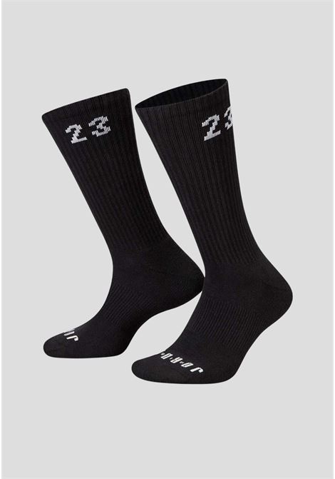 Jordan Essentials 3-Pack Black Socks for Men and Women NIKE | Socks | DA5718010