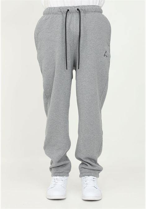 Pantalone sport grigio per uomo e donna con patch logo Jumpman NIKE | Pantaloni | DA9820091