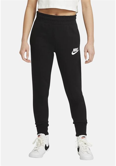 Black girl trousers with logo embroidery NIKE | Pants | DC7211010