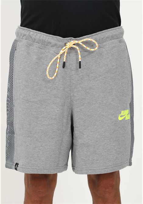 Shorts sportivo grigio per uomo e donna con logo Jumpman NIKE | Shorts | DM3009091