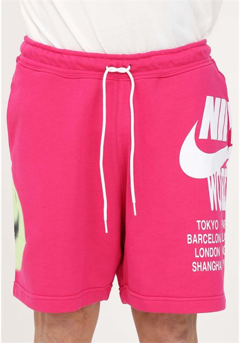 Shorts sportivo fuxia per uomo e donna Nike World Tour Pack NIKE | Shorts | DN4419615