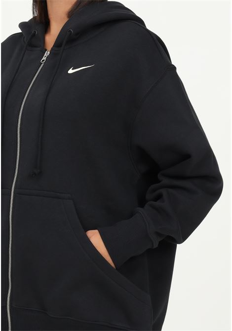 Women's black hooded sweatshirt with logo embroidery NIKE | DQ5758010