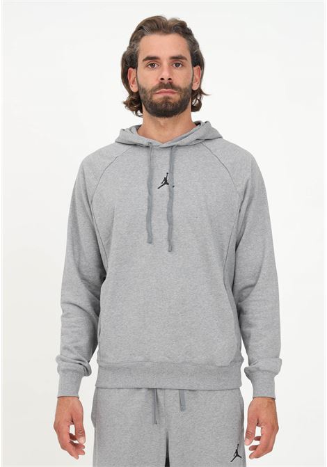 Men's gray hooded sweatshirt with logo print NIKE | DQ7327091