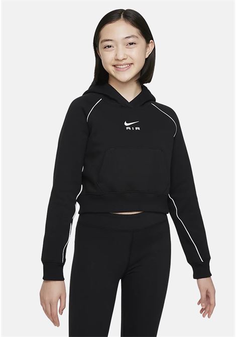 Short girl sweatshirt Black in French Terry with hood NIKE | DQ8932010