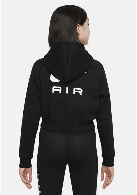 Short girl sweatshirt Black in French Terry with hood NIKE | DQ8932010