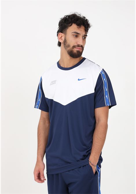 T-shirt sportiva blu da uomo Repeat Tee NIKE | T-shirt | DX2301411