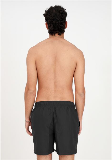 Shorts mare nero da uomo con stampa swoosh NIKE | Beachwear | NESSA560001