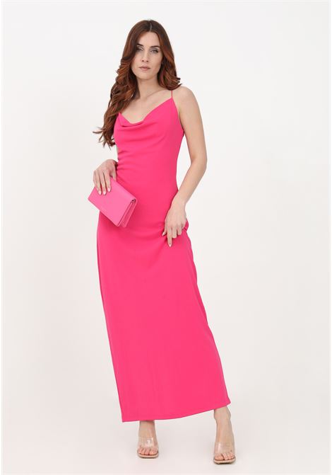 Long fuchsia dress for women ONLY | Dress | 15278006FUCHSIA PURPLE