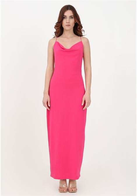 Long fuchsia dress for women ONLY | Dress | 15278006FUCHSIA PURPLE