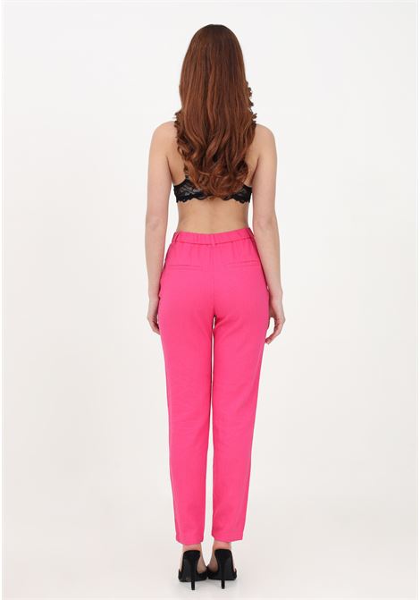 Pantalone elegante in lino fuxia da donna ONLY | Pantaloni | 15278713PINK YARROW