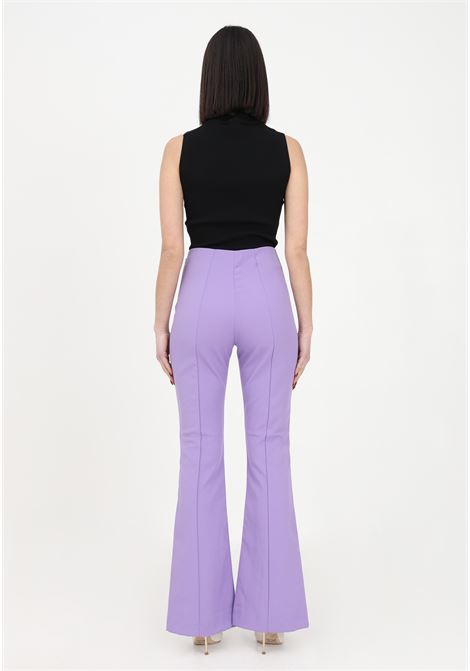 Elegant lilac flared trousers for women ONLY | Pants | 15279182PAISLEY PURPLE