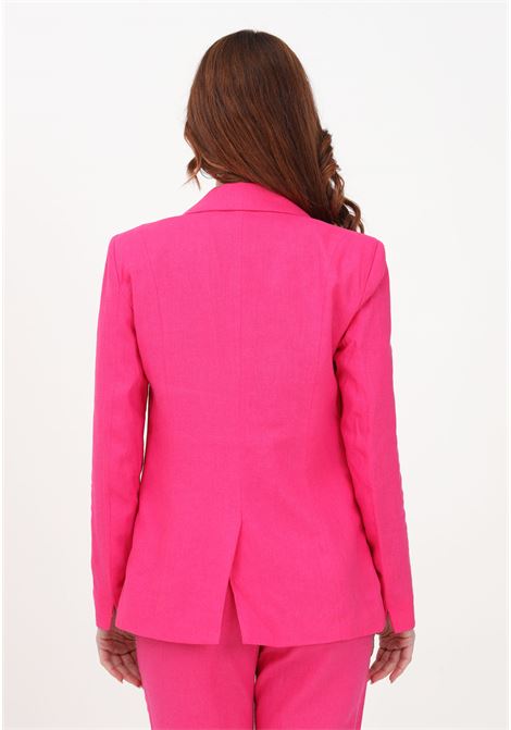 Elegant fuchsia jacket for women in linen ONLY | Blazer | 15279507PINK YARROW