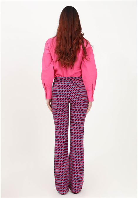 Elegant black women's trousers with geometric pattern ONLY | Pants | 15279716PINK YARROW