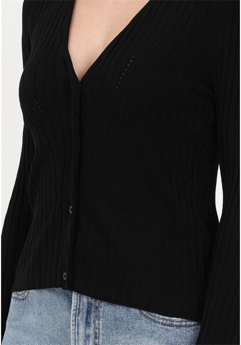 Women?s black ribbed cardigan  ONLY | Cardigan | 15280057BLACK