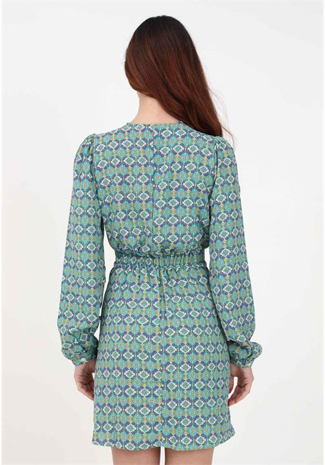 Short water green dress for women with contrasting pattern ONLY | Dress | 15284372DAZZLING BLUE