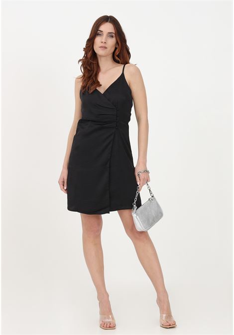 Short black satin dress for women ONLY | Dress | 15292712BLACK