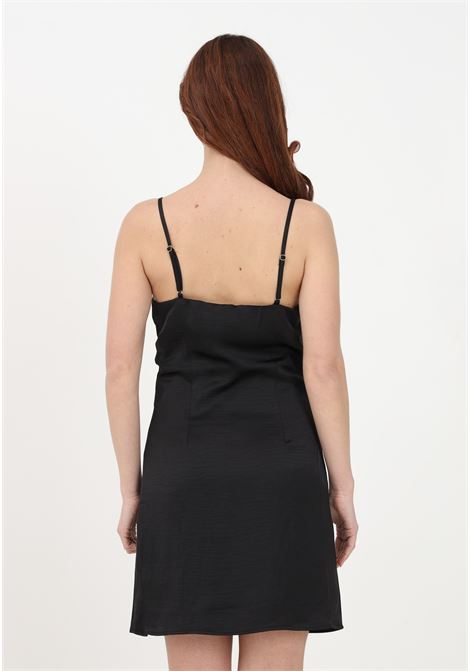 Short black satin dress for women ONLY | Dress | 15292712BLACK