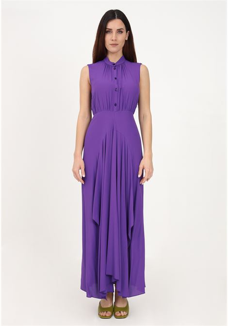 Long purple shirt dress for women PATRIZIA PEPE | Dress | 2A2575/A8I1M448