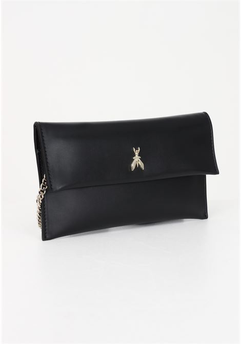 Black clutch bag for women with the Fly logo PATRIZIA PEPE | Bag | 2B0050/L011K118