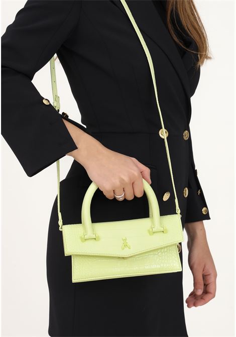 Women's green shoulder bag with crocodile pattern PATRIZIA PEPE | Bag | 2B0111/L030Y437
