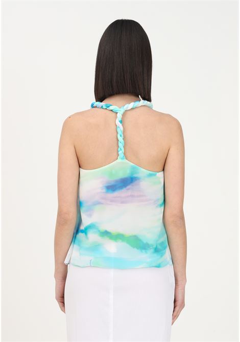 Women's multicolor casual top with watercolor effect print PATRIZIA PEPE | Top | 2C1485/A240XV85