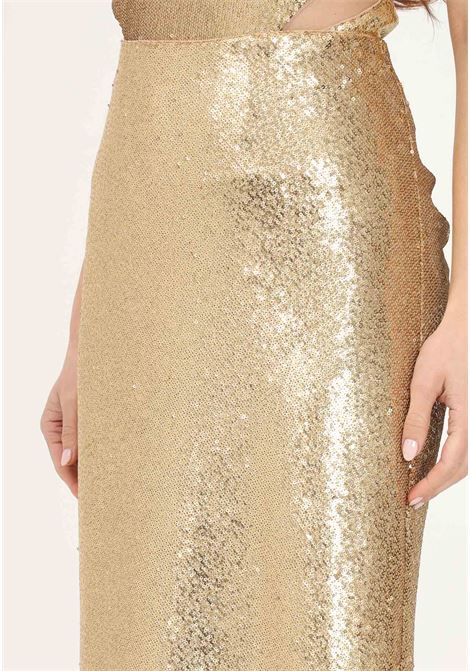 Long gold skirt for women PATRIZIA PEPE | Skirt | 2G0915/A251FD63