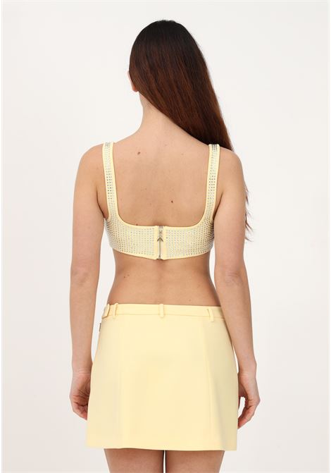 Yellow short skirt for women PATRIZIA PEPE | Skirt | 2G0923/A049Y433
