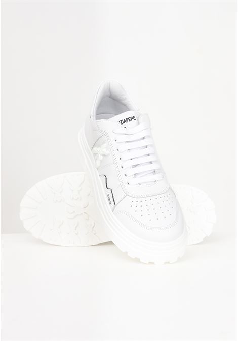 White casual sneakers for women with inlaid logo PATRIZIA PEPE | Sneakers | 2Z0008/L011W338