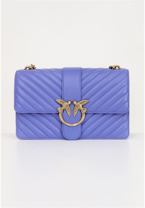 Classic Love Bag One purple shoulder bag for women PINKO | Bag | 100053-A0GKW25Q