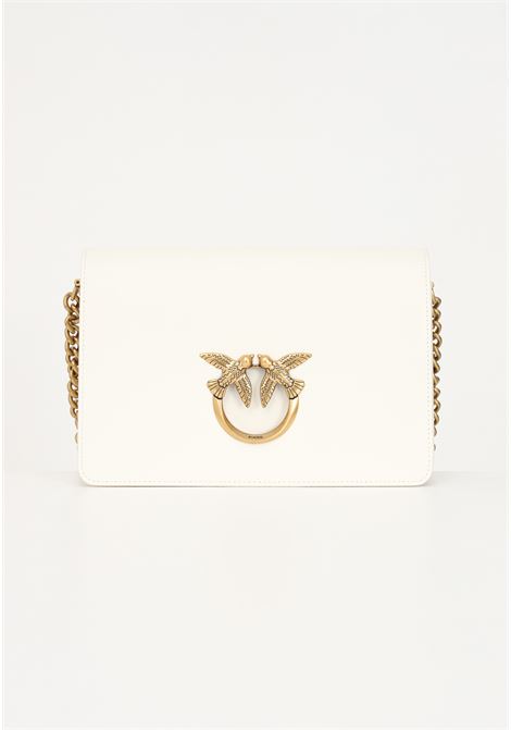 Classic Love Bag Click white shoulder bag for women PINKO | Bag | 100063-A0F1Z14