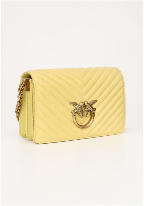 Borsa a tracolla gialla da donna modello Classic Love Bag Click PINKO | Borse | 100063-A0GKH45Q