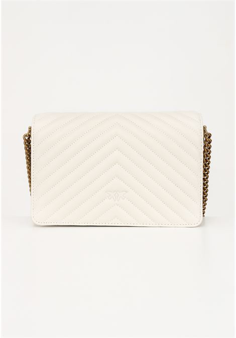 Classic Love Bag Click ivory shoulder bag for women PINKO | Bag | 100063-A0GKZ14Q