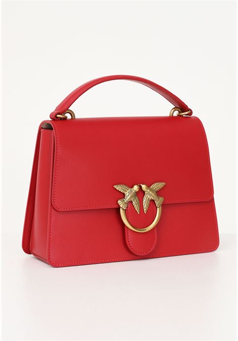 Women's red casual bag with Love Birds hardware PINKO | Bag | 100066-A0F1R41Q