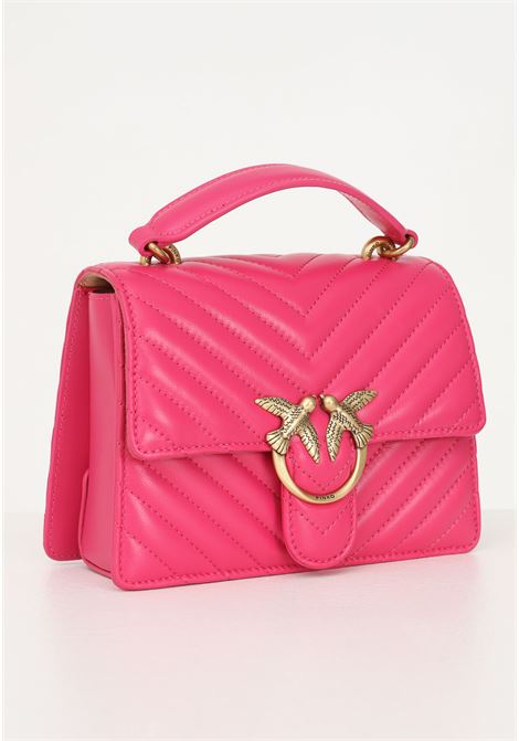 Borsa casual fuxia da donna Mini Love Bag Top Handle Light PINKO | Borse | 100071-A0GKN17Q