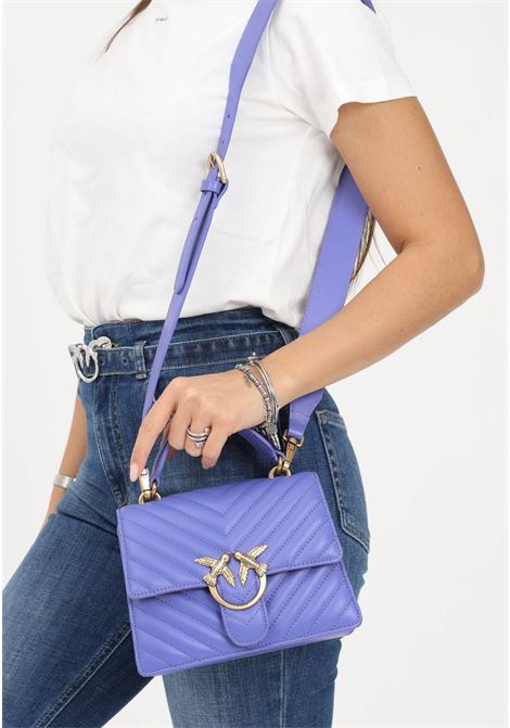 Women's Mini Love Bag Top Handle Light purple casual bag PINKO | Bag | 100071-A0GKW25Q