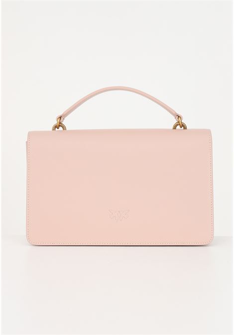 Women's pink casual bag with Love Birds Diamond Cut logo PINKO | Bag | 100072-A0F1O81Q