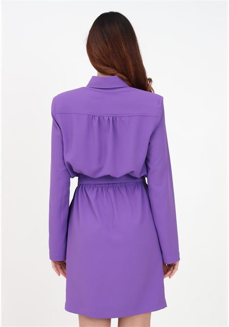 Short purple shirt dress for women with belt PINKO | 100198-A0ILYB1