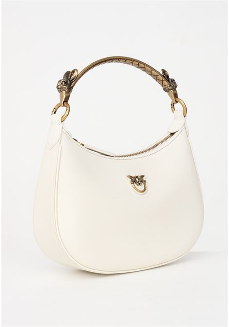 Women's Mini Love Bag Half Moon White Casual Bag PINKO | Bag | 100205-A0F1Z14