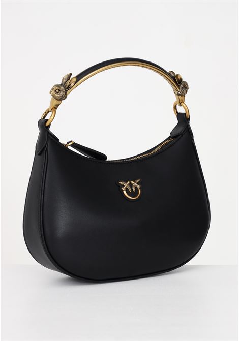 Women's Mini Love Bag Half Moon black casual bag PINKO | Bag | 100205-A0F1Z99Q