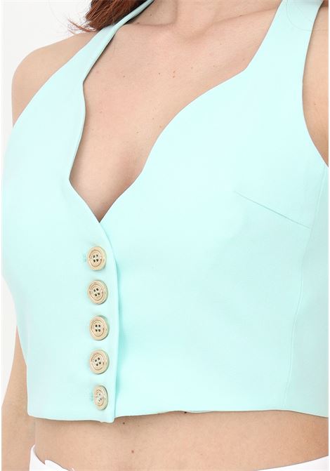Women's teal vest PINKO | Gilet | 100436-7624E18