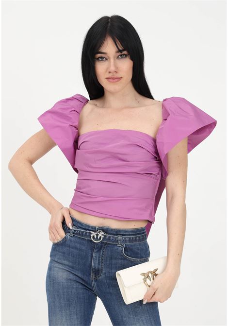 Purple elegant top for women PINKO | Top | 100600-Y3LEY25