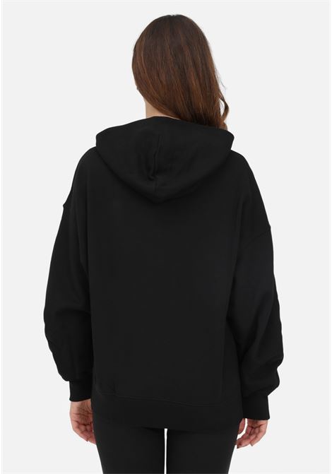 Black women's sweatshirt with hood and logo embroidery PUMA | Sweatshirt | 53568401