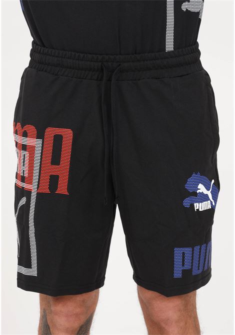 Shorts sportivo nero da uomo Classic Gen PUMA | Shorts | 53819401